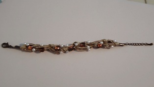 Bracelet en Lin et Perles